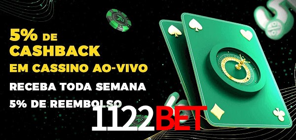 Promoções do cassino ao Vivo 1122BET